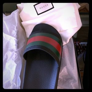 Gucci Slides, Size 14. Never worn, authentic NEW